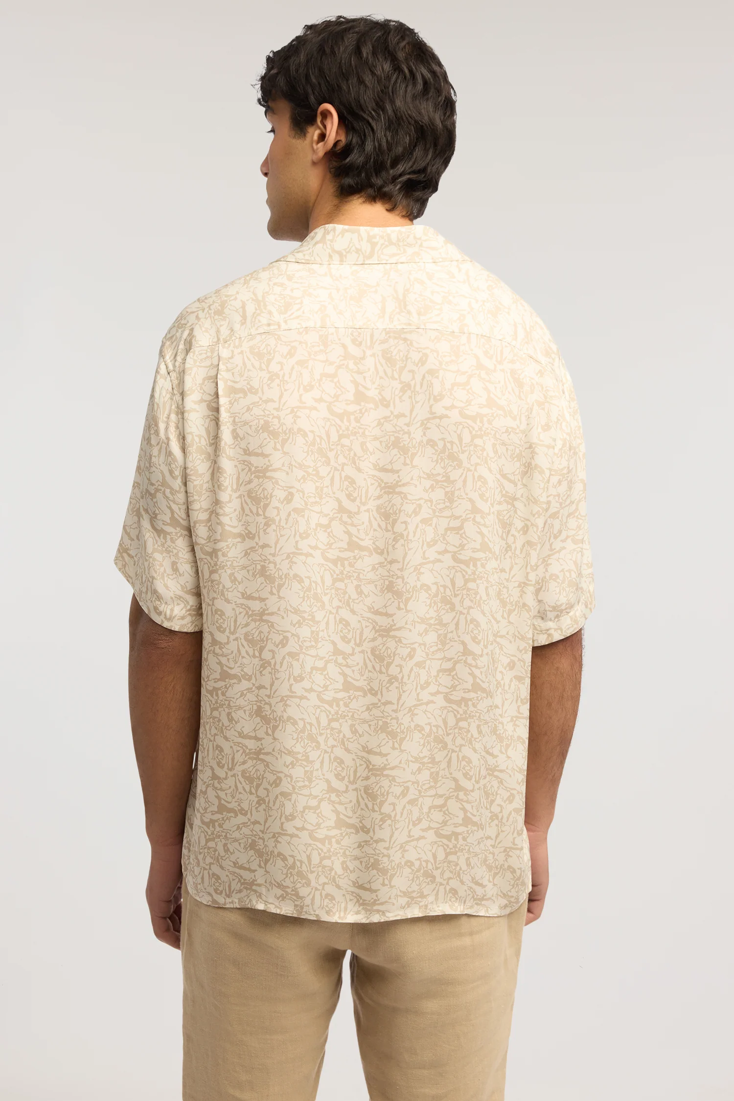 Viscose bowling shirt with print - Image 3