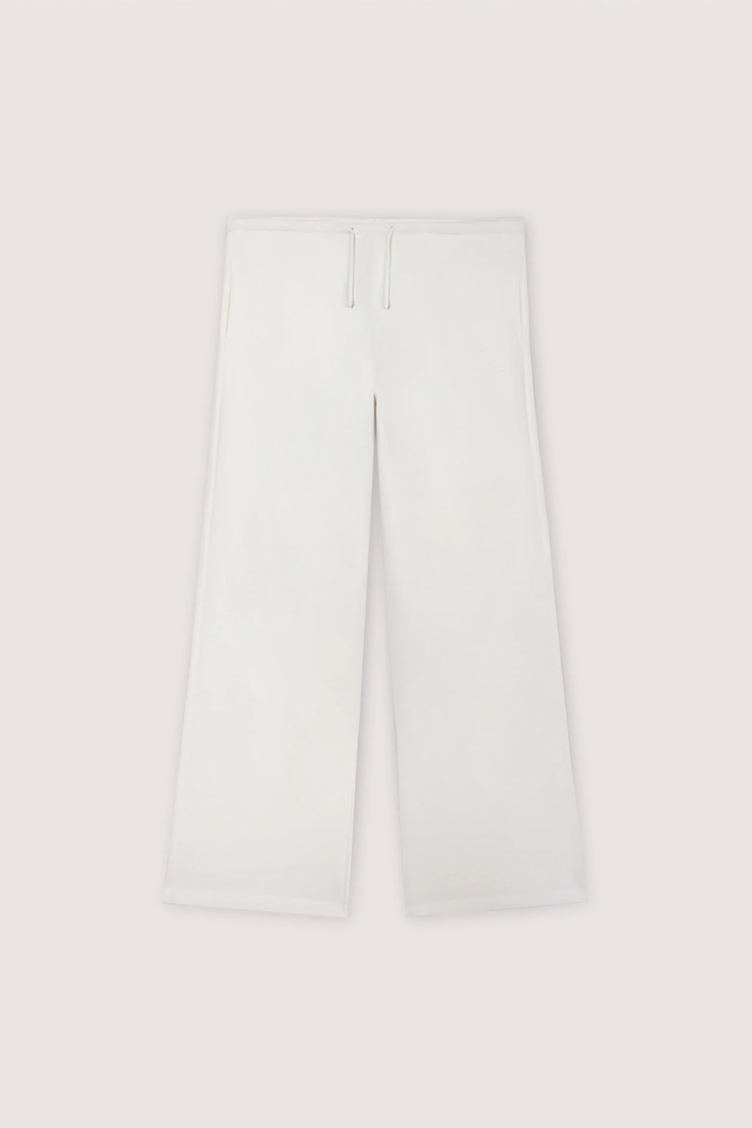 Wide-leg trousers in diagonal jersey - Image 5