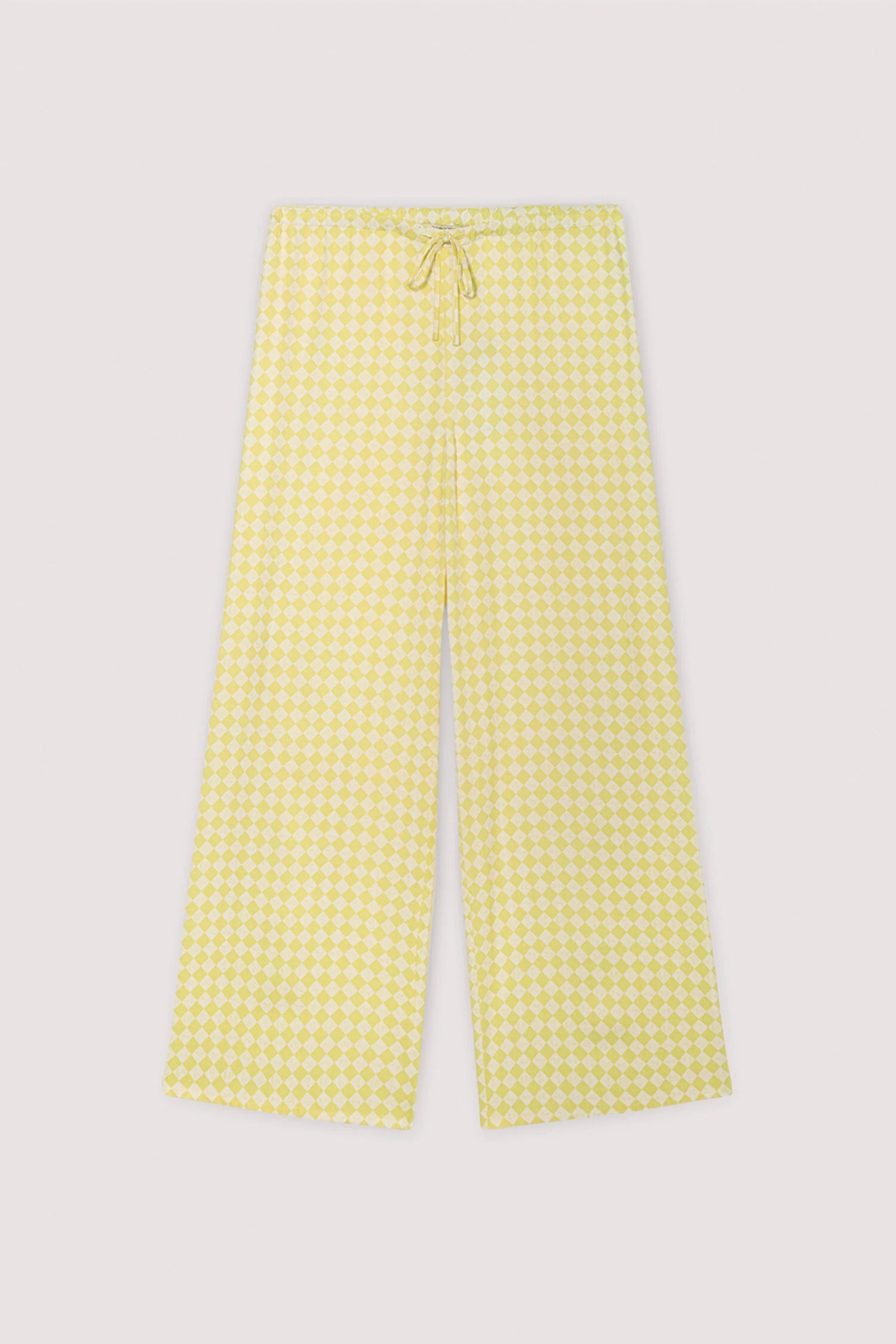 Wide-leg trousers with viscose twill print - Image 5