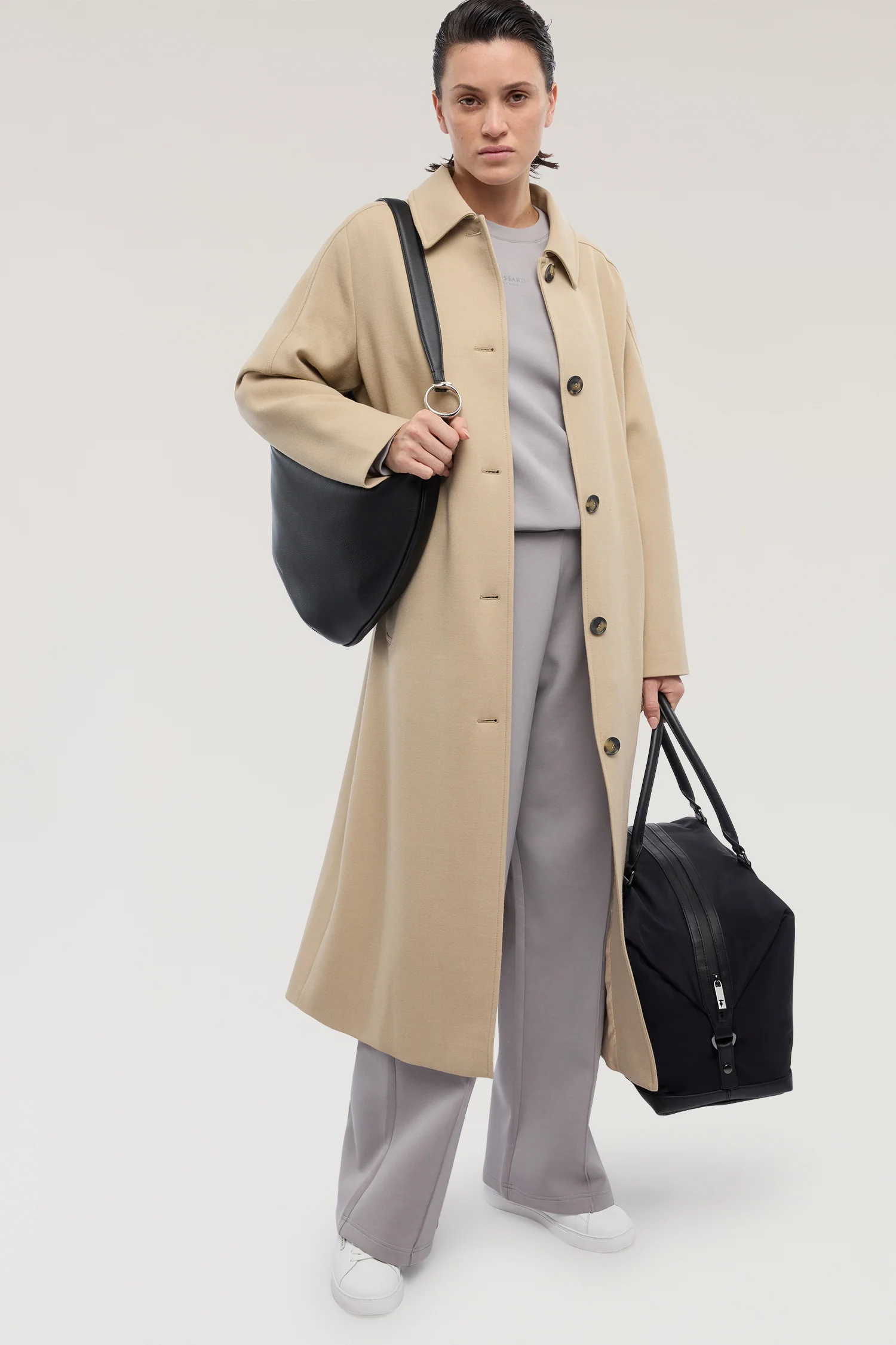 Wide scuba trousers - Image 4